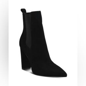 Marc Fisher Garliss Suede Booties Heels Black Women8 Whimsygoth Gorpcore Whitchy